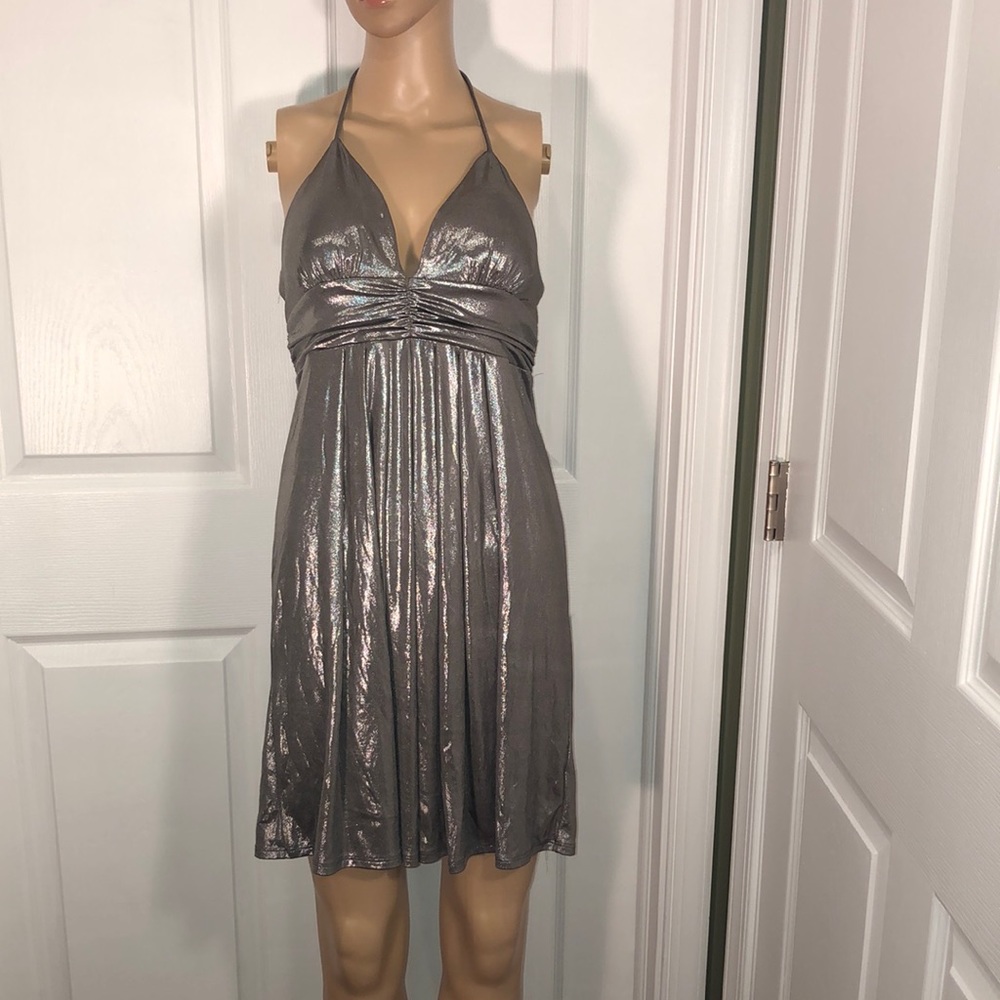 BCX Silver Dress. NWT. M